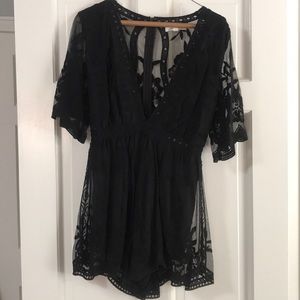 Black Lace romper